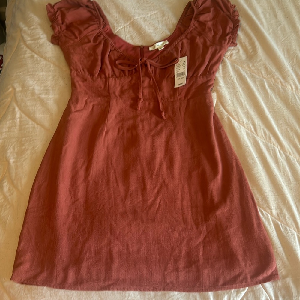 Pacsun L.A. HEARTS Burnt Orange/ Brick colored mini dress